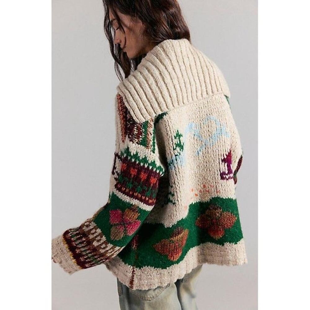 Free People Wonderland SoftSpun Cardigan New XL Extra Large - Picture 2 of 9